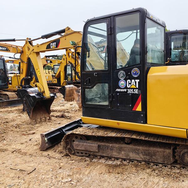Original Japan 305.5E Used CAT Excavators Hydraulic Used Earth Moving Equipment