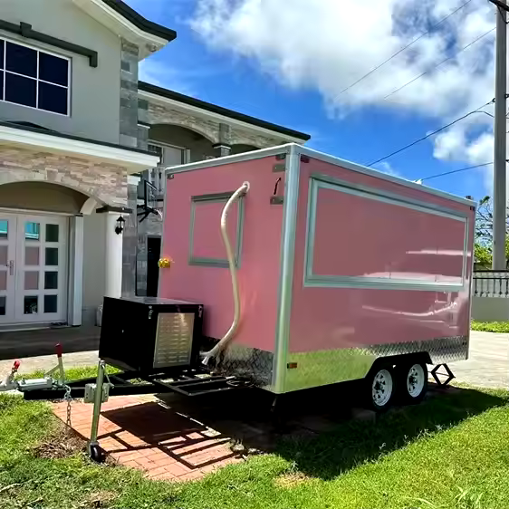 Modern Design Mobile Kitchen Food Cart Trailer Van Hot dog cart Ice Cream Cart Food Truck